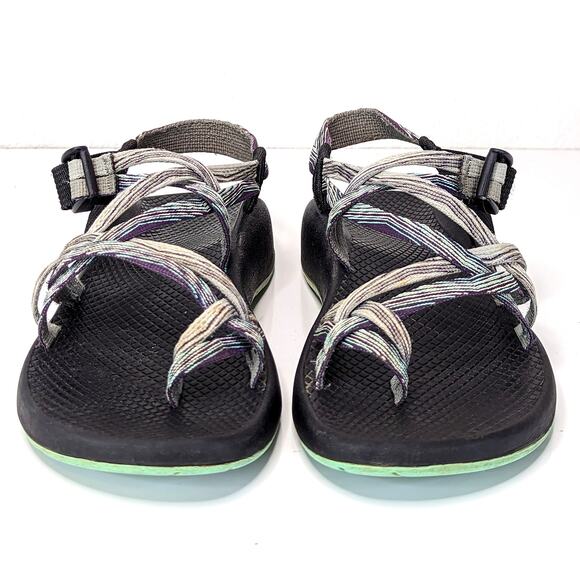 Chaco Womens ZX/2 Sandals Pixel Weave Classic Hiking Outdoor Gorpcore Toe Loop 8 - Picture 2 of 12